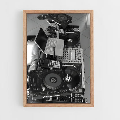 ap-dj turntables-1 cadre Bois clair