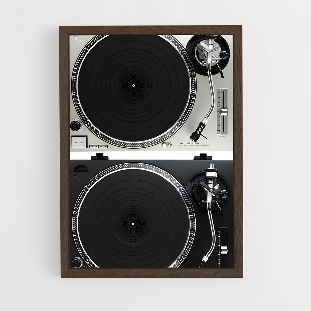 ap-dj turntables-4 cadre Bois foncé
