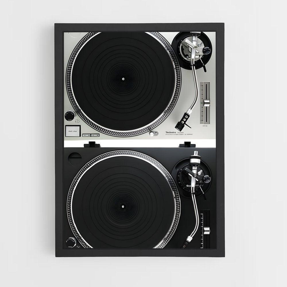 ap-dj turntables-4 cadre Noir