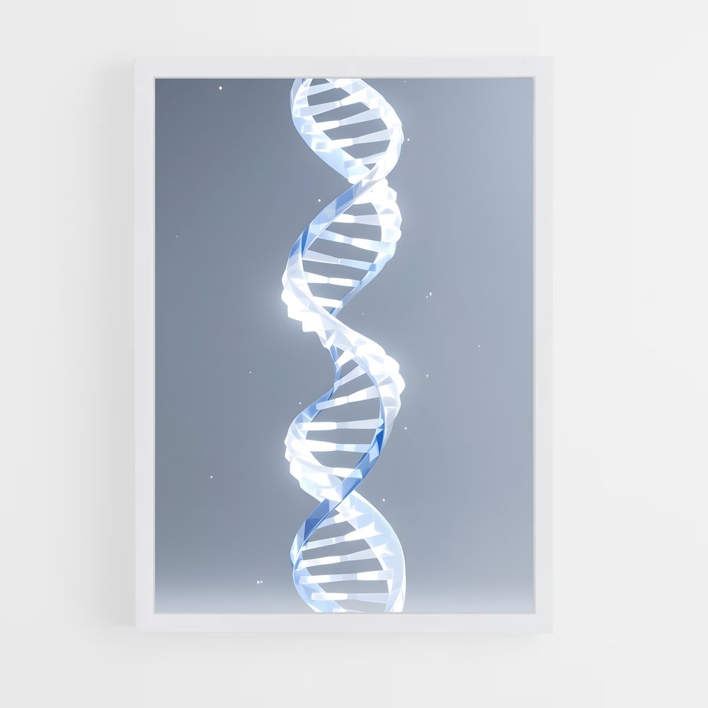 ap-dna double helix-1 cadre Blanc