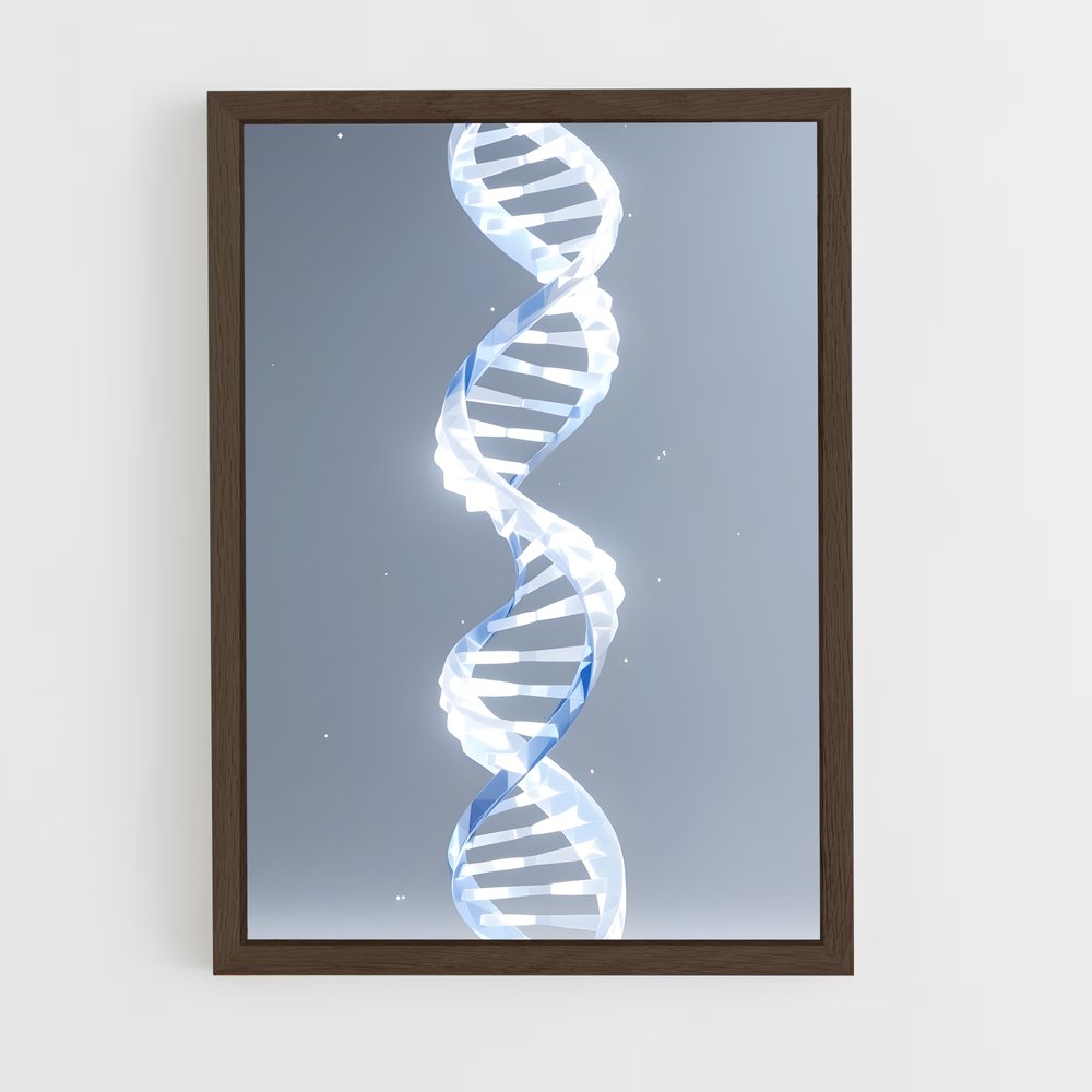 ap-dna double helix-1 cadre Bois foncé