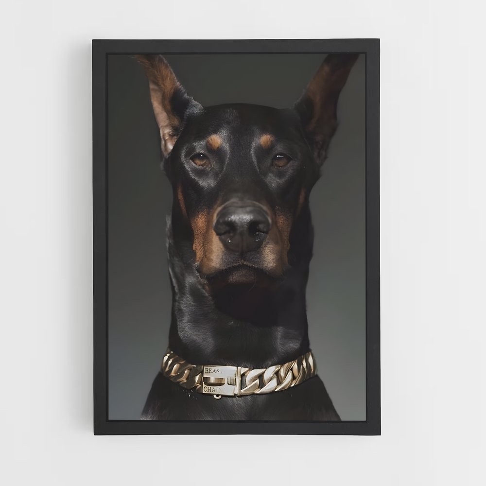 ap-doberman pinscher-5 cadre Noir