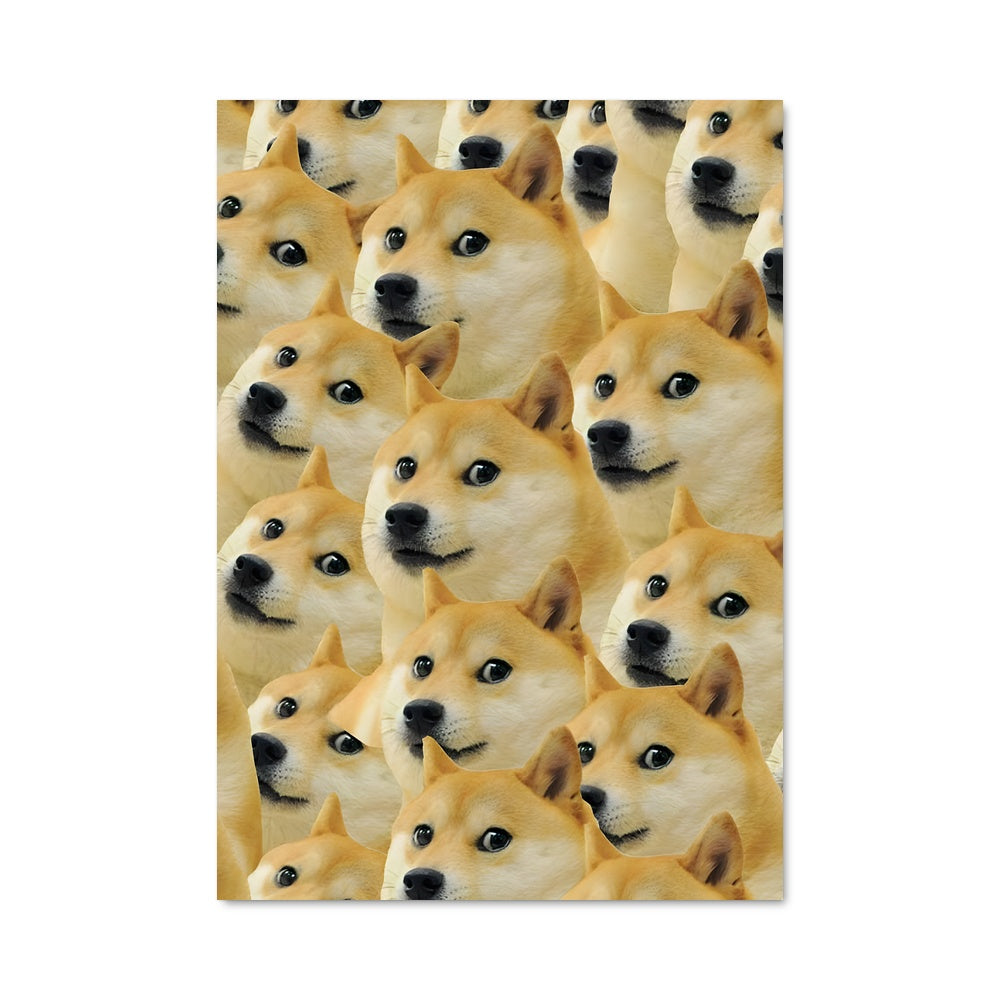 Poster Doge aux Yeux Multiples