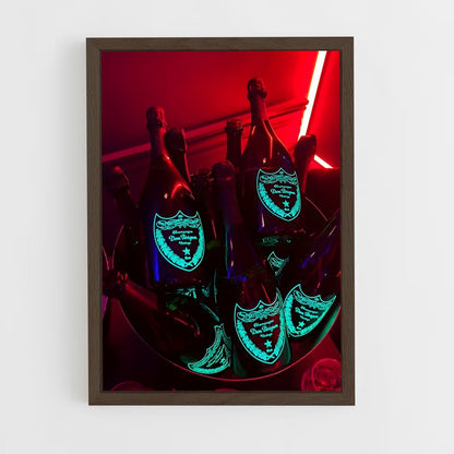 ap-dom perignon-1 cadre Bois foncé