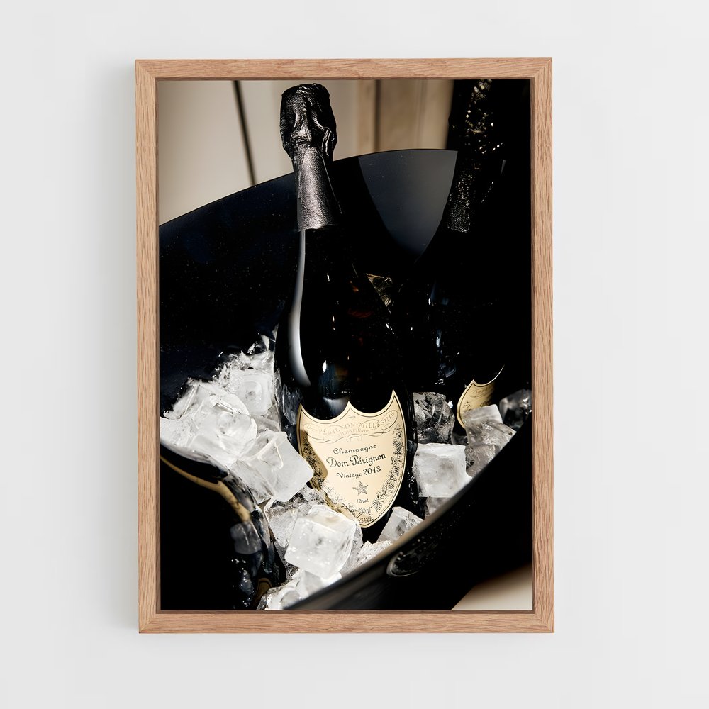 ap-dom perignon-3 cadre Bois clair