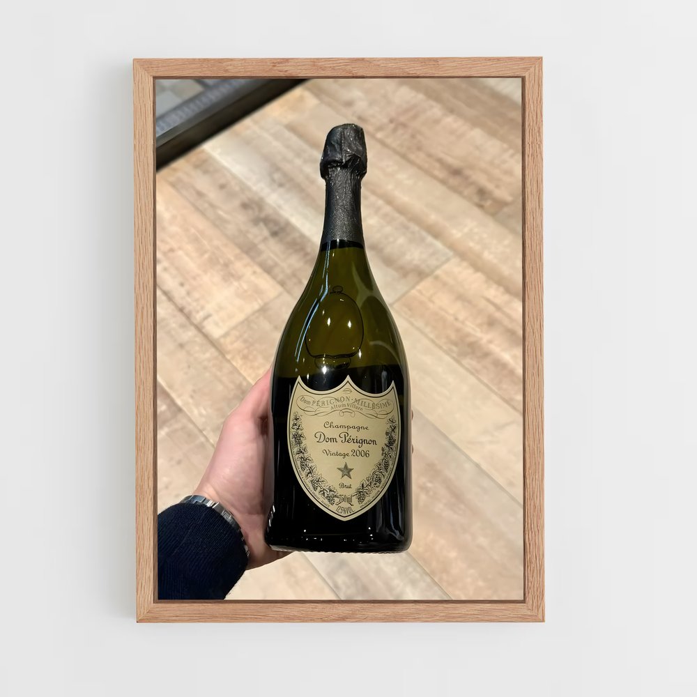 ap-dom perignon-4 cadre Bois clair