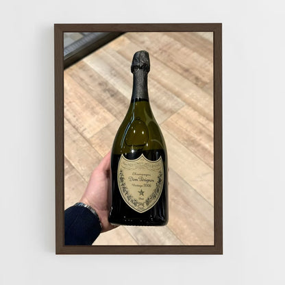 ap-dom perignon-4 cadre Bois foncé
