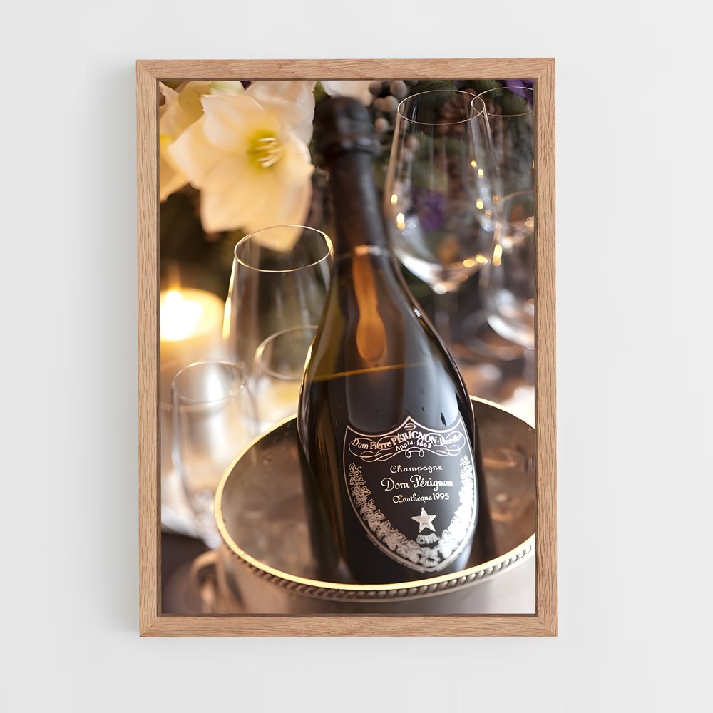 ap-dom perignon-6 cadre Bois clair