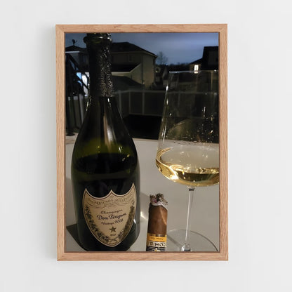 ap-dom perignon-7 cadre Bois clair
