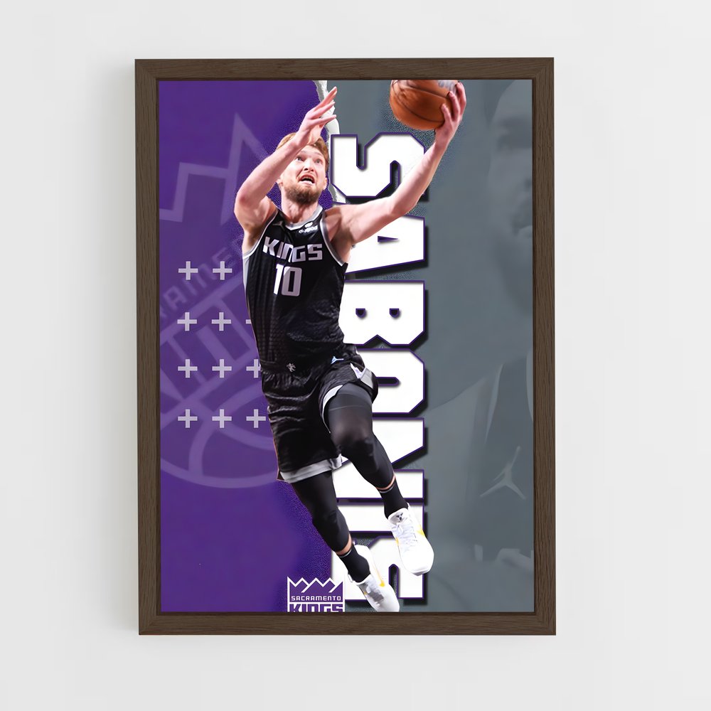 ap-domantas sabonis-7 cadre Bois foncé