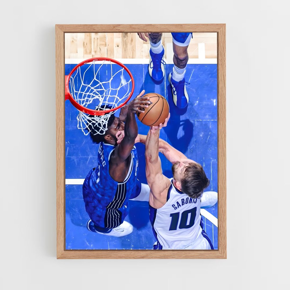 ap-domantas sabonis-8 cadre Bois clair