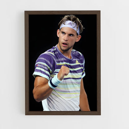 ap-dominic thiem-1 cadre Bois foncé