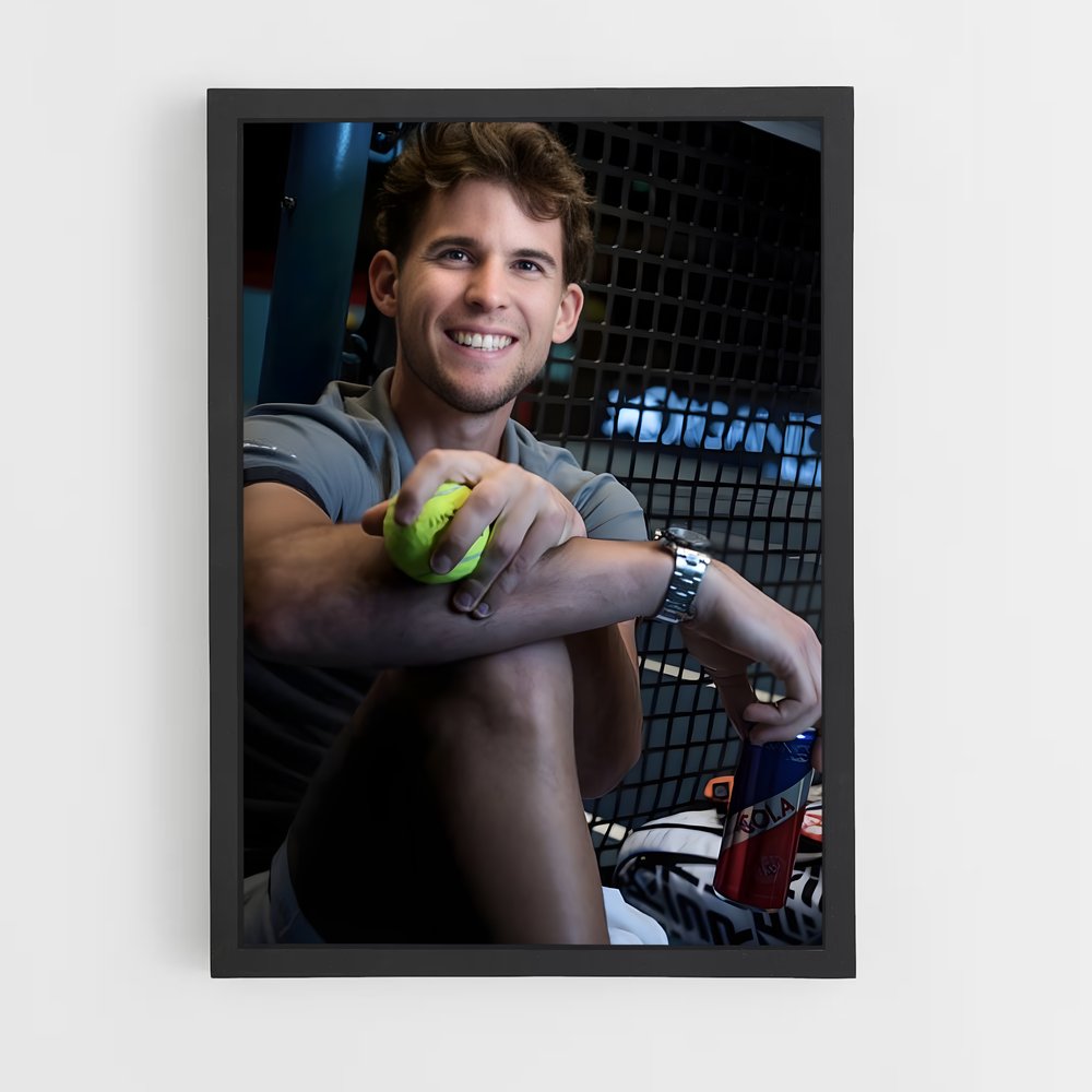 ap-dominic thiem-4 cadre Noir
