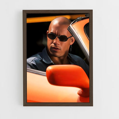 ap-dominic toretto-7 cadre Bois foncé