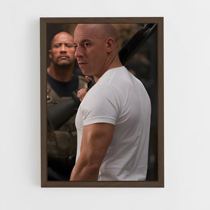 ap-dominic toretto-9 cadre Bois foncé