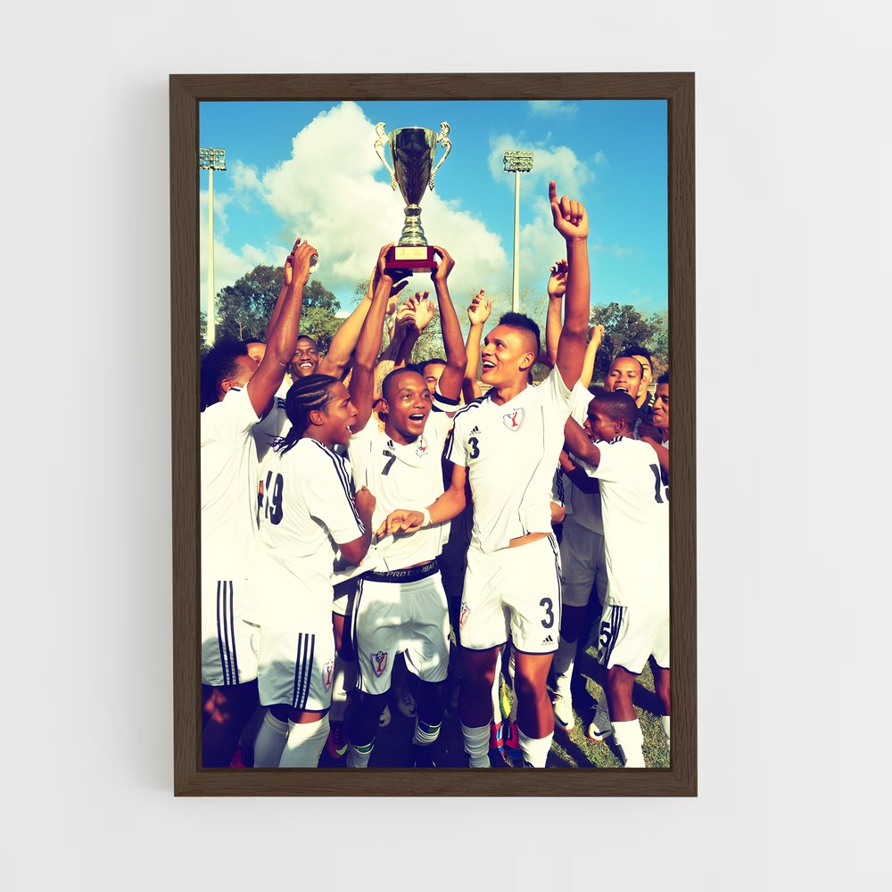 ap-dominica national football team-1 cadre Bois foncé