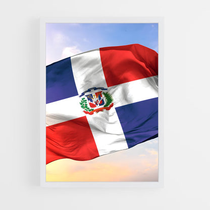 ap-dominican republic flag-2 cadre Blanc