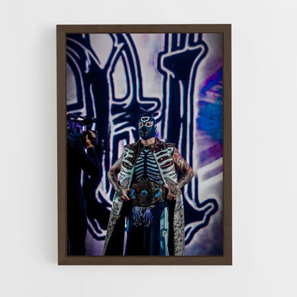 ap-dominik mysterio-4 cadre Bois foncé