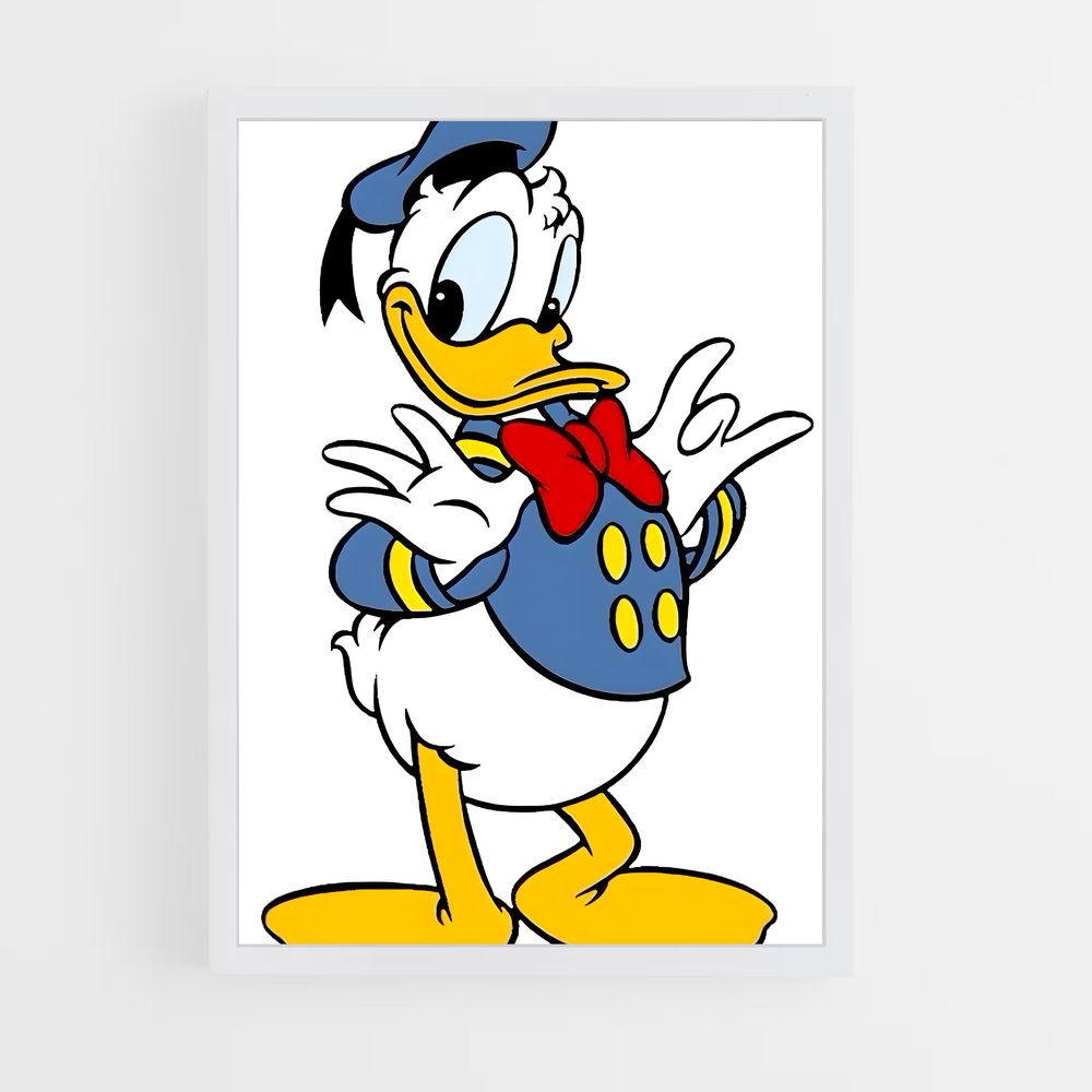 ap-donald duck-10 cadre Blanc