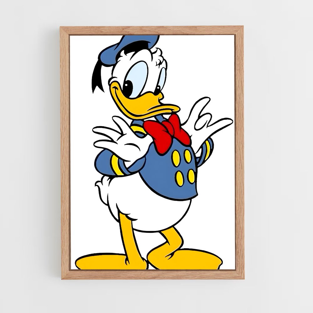 ap-donald duck-10 cadre Bois clair