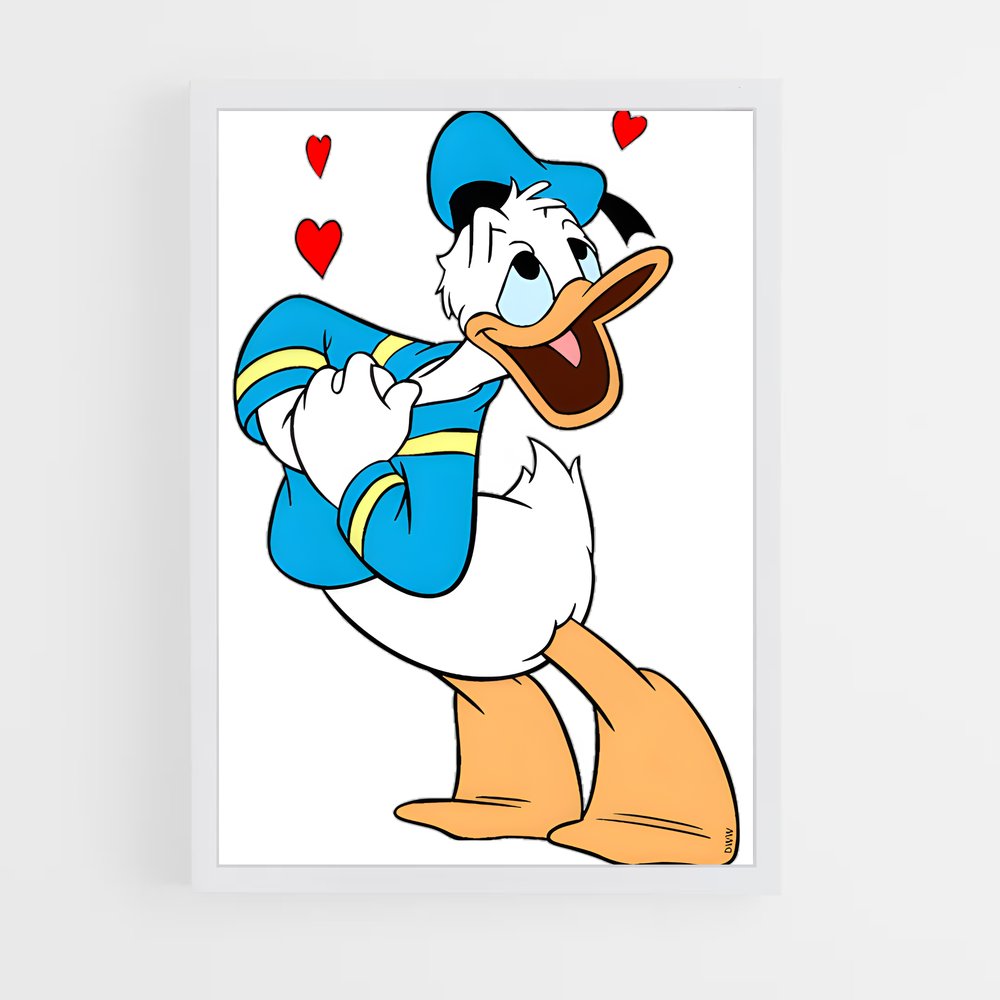 ap-donald duck-6 cadre Blanc
