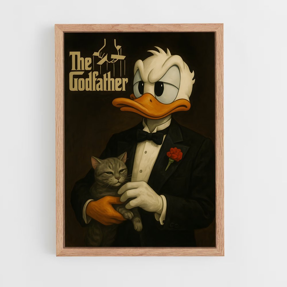 ap-donald duck-7 cadre Bois clair