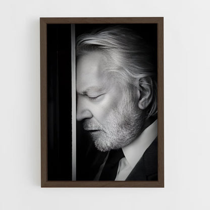 ap-donald sutherland-5 cadre Bois foncé