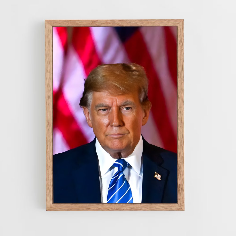 ap-donald trump-5 cadre Bois clair