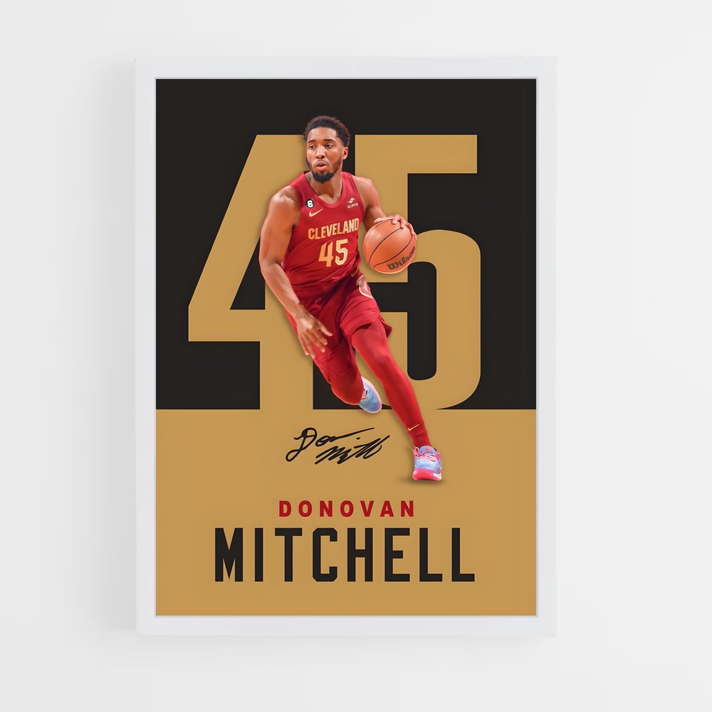 ap-donovan mitchell-5 cadre Blanc
