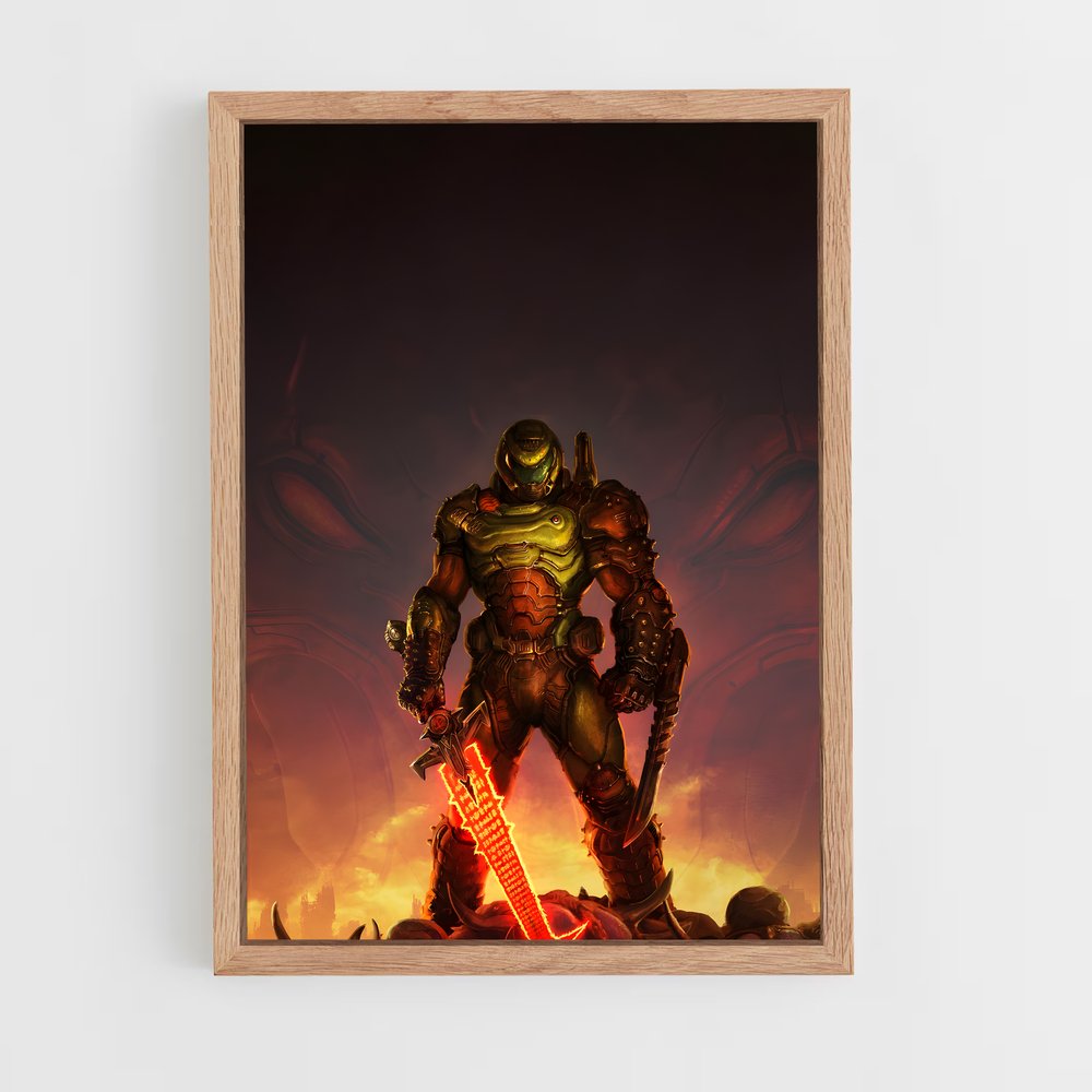 ap-doom slayer-3 cadre Bois clair