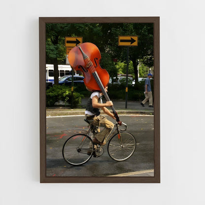 ap-double bass-1 cadre Bois foncé