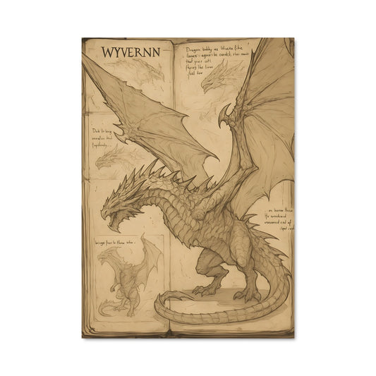 Poster Dragon en Flamme