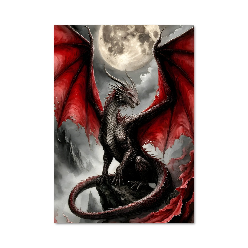 Poster Lune Draconique