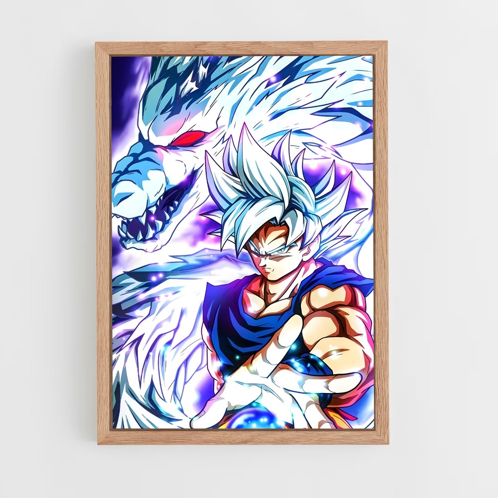 ap-dragon ball-10 cadre Bois clair