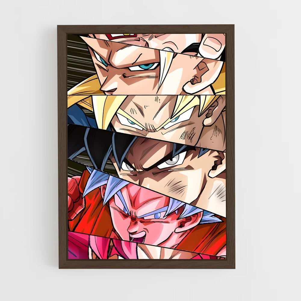 ap-dragon ball-6 cadre Bois foncé
