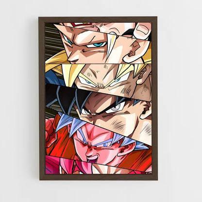 ap-dragon ball-6 cadre Bois foncé