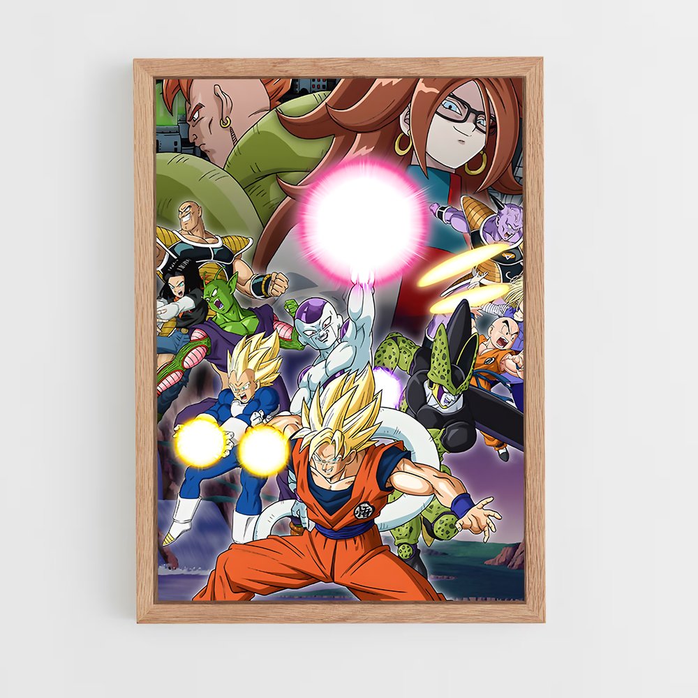 ap-dragon ball fighterz-2 cadre Bois clair