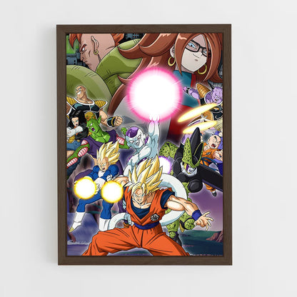 ap-dragon ball fighterz-2 cadre Bois foncé