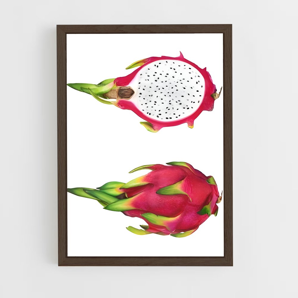 ap-dragon fruit-10 cadre Bois foncé