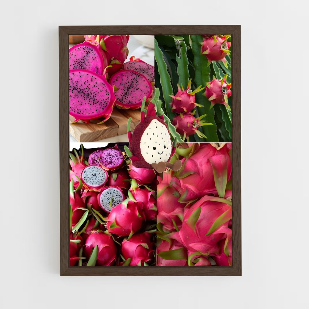 ap-dragon fruit-7 cadre Bois foncé
