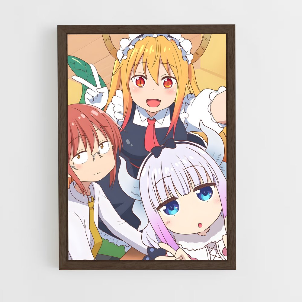 ap-dragon maid-1 cadre Bois foncé