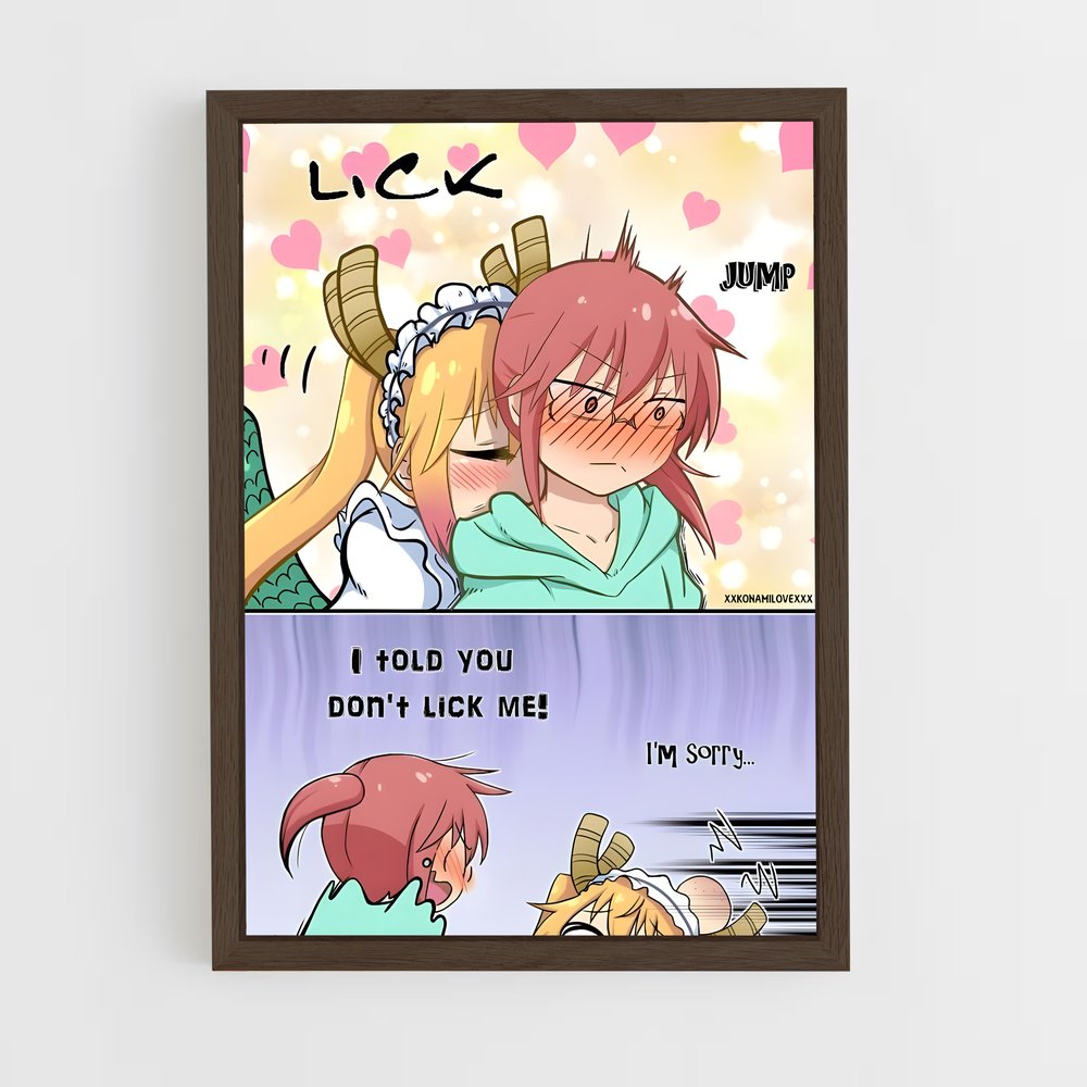ap-dragon maid-2 cadre Bois foncé