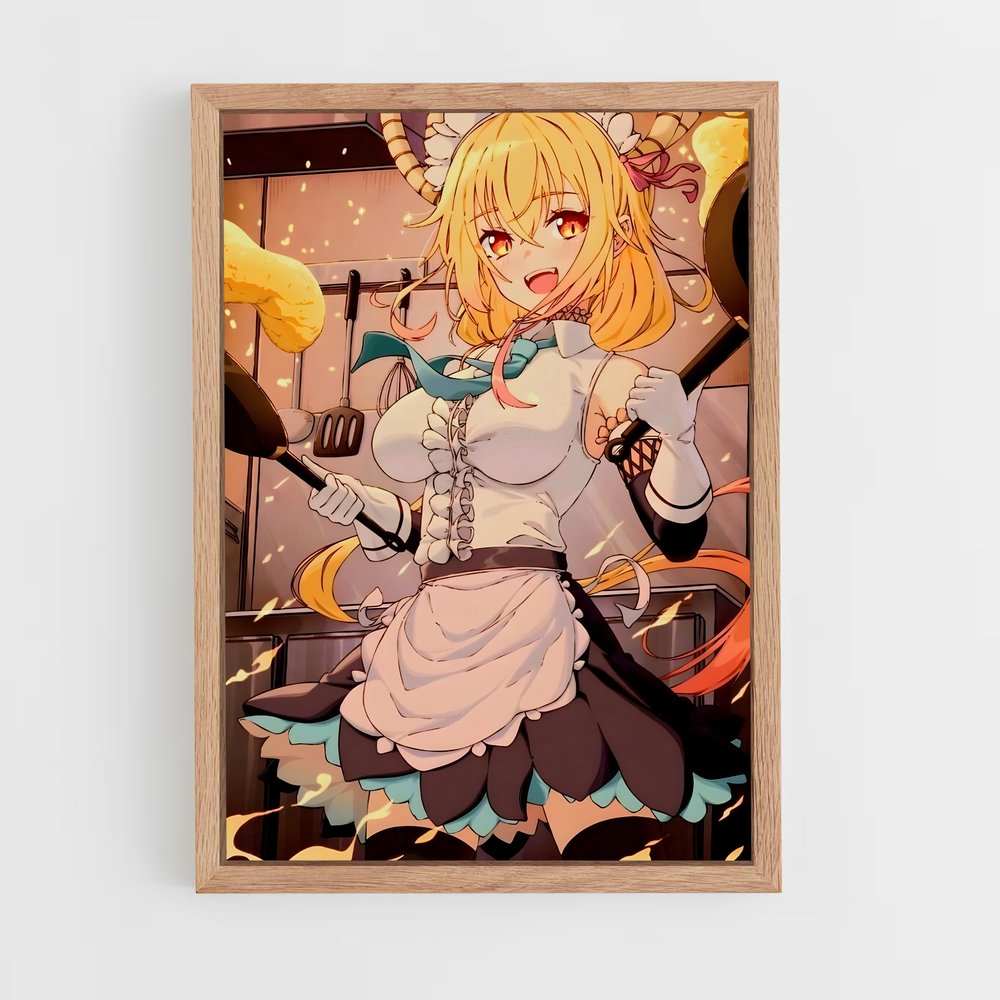 ap-dragon maid-4 cadre Bois clair