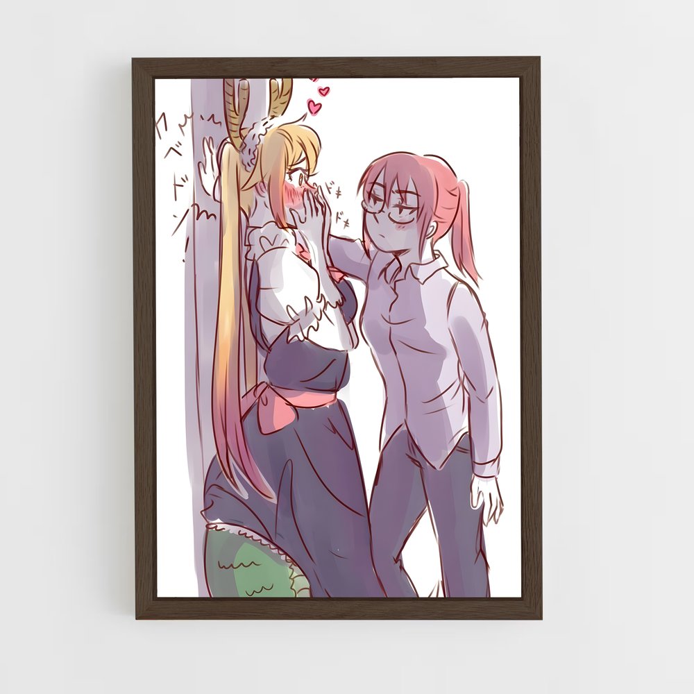 ap-dragon maid-5 cadre Bois foncé