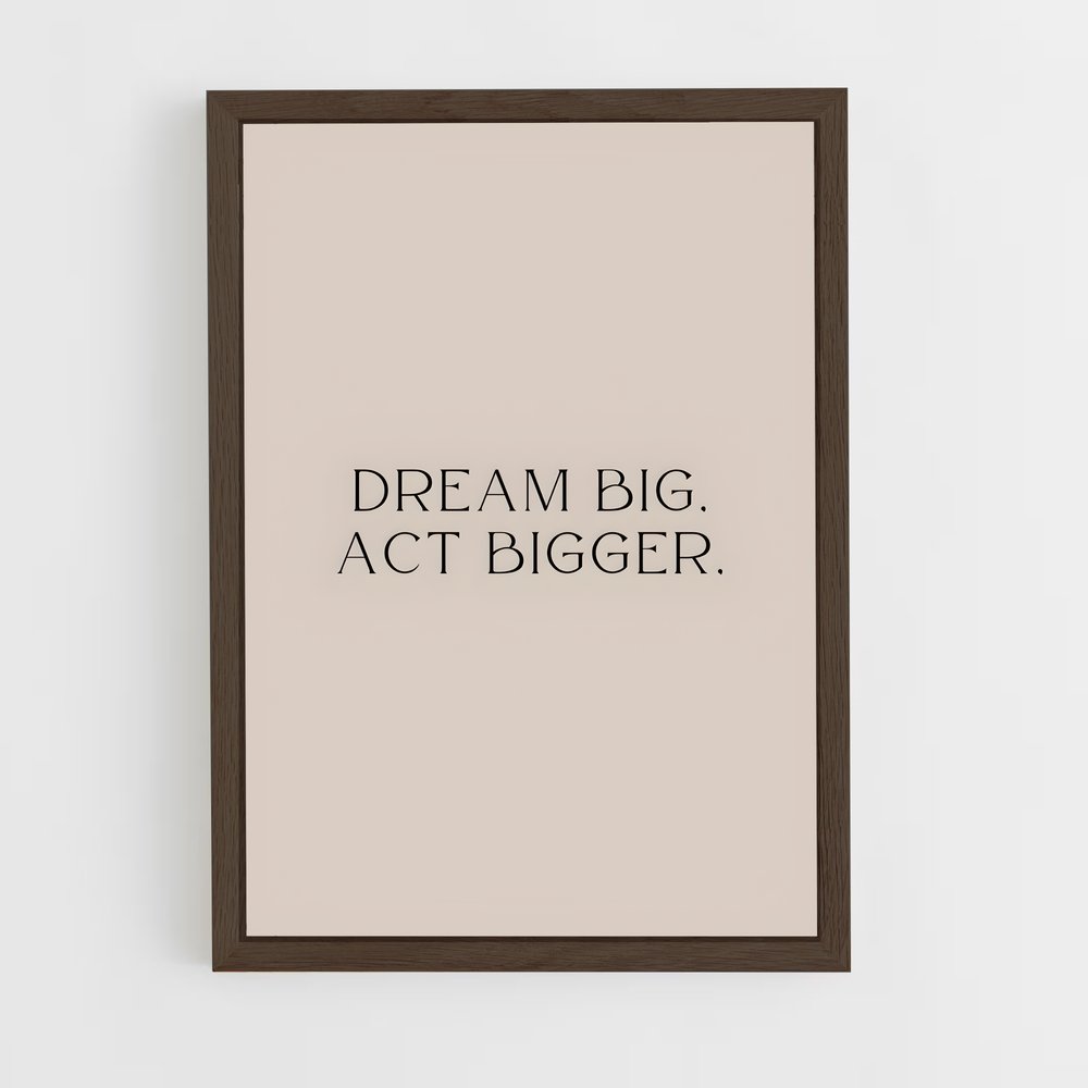 ap-dream big-2 cadre Bois foncé