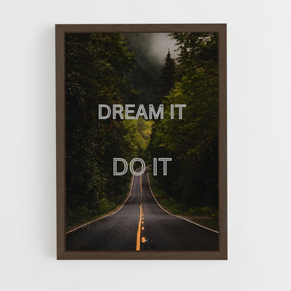 ap-dream it do it-1 cadre Bois foncé