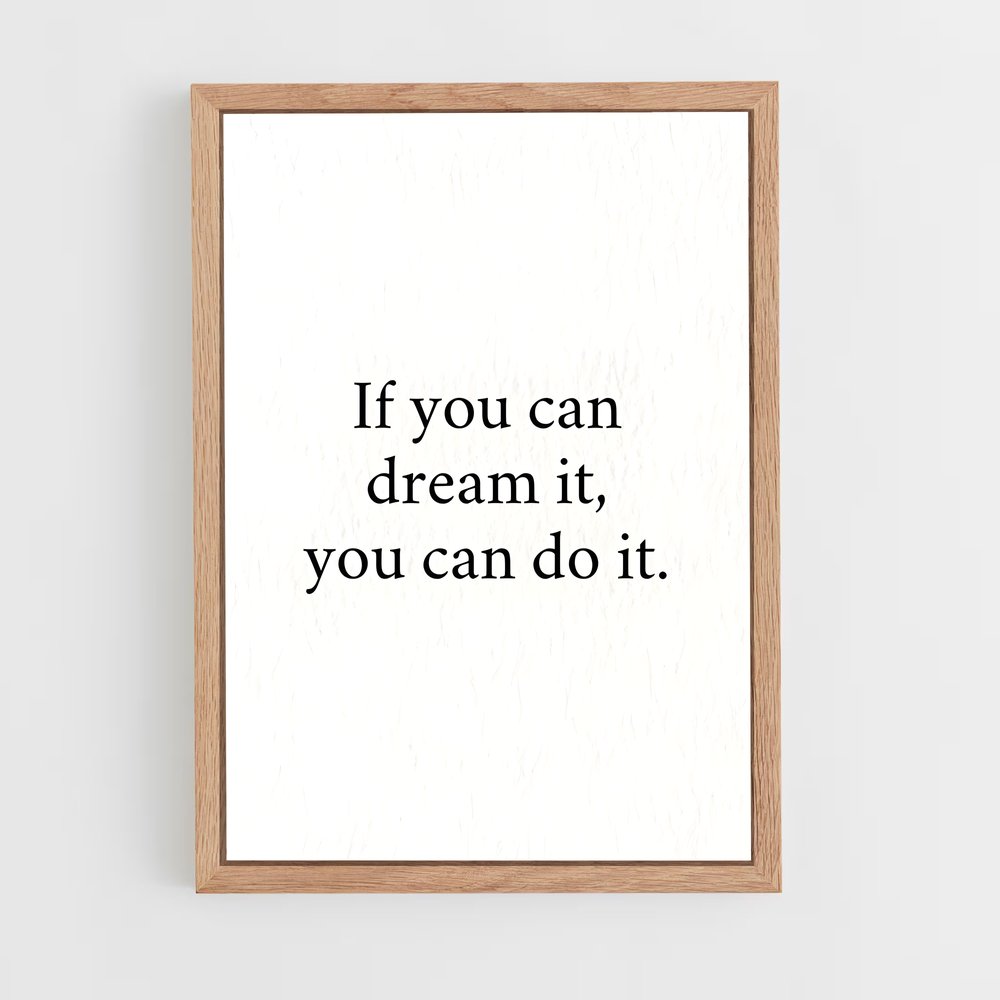 ap-dream it do it-5 cadre Bois clair