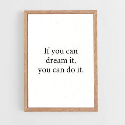 ap-dream it do it-5 cadre Bois clair
