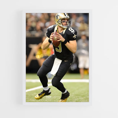 ap-drew brees-3 cadre Blanc