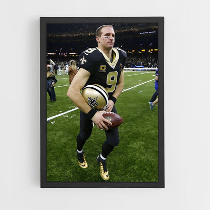 ap-drew brees-4 cadre Noir